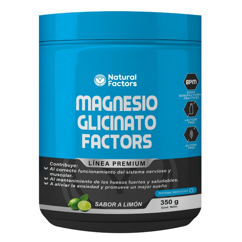 Magnesio Glicinato Factors Polvo Linea Premium